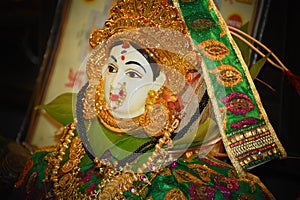 A Beautiful Face of Goddess Laxmi photo